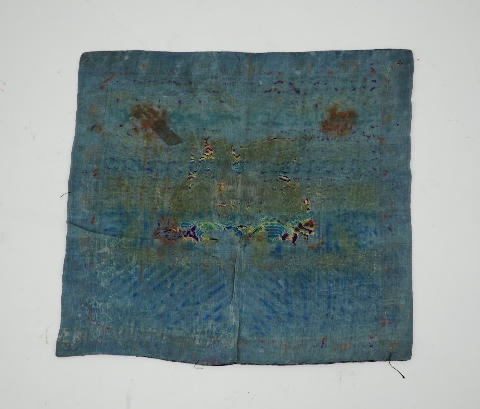 A Chinese needlepoint rank badge, 19th century